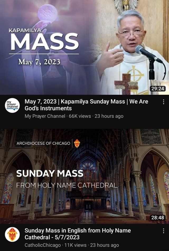 May May 7, 2023 I Kapamilya Sunday Mass I We Are God's Instruments My ...