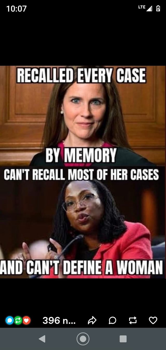 RECALLED EVERY CASE BY MEMORY CAN'T RECALL MOST OF HER CASES AND GANT