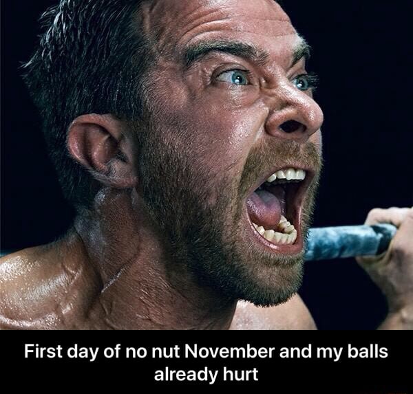 First day of no nut November and my balls already hurt iFunny