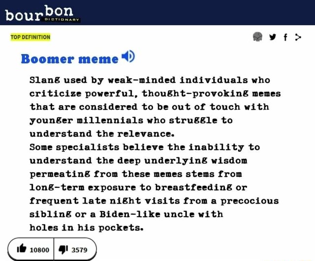 Urban Dictionary - Boomer holes 