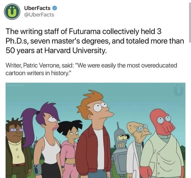 futurama phd writers