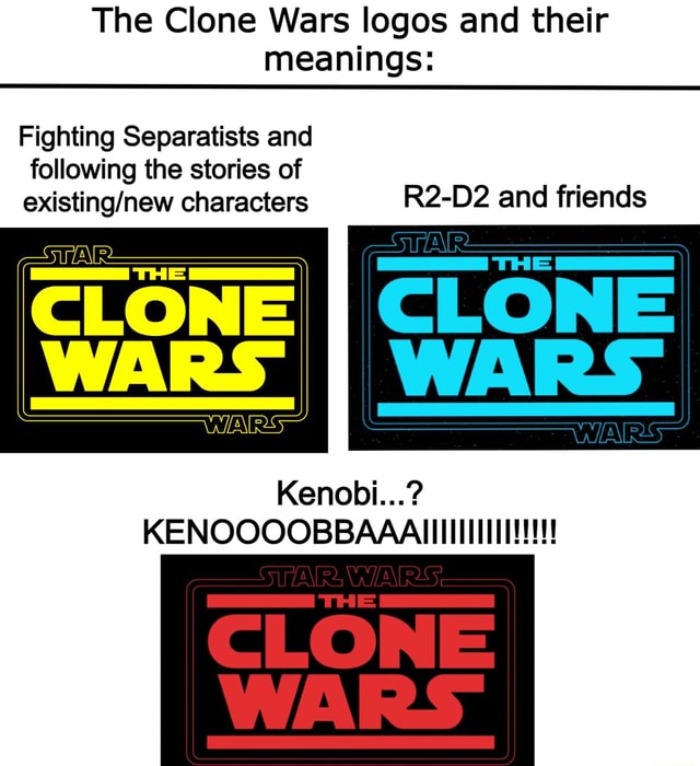 The Clone Wars logos and their meanings Fighting Separatists and