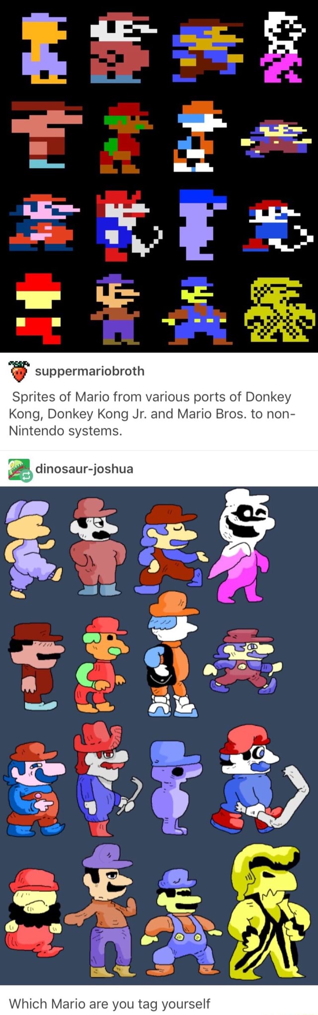 ? suppermariobroth Sprites of Mario from various ports of Donkey Kong ...