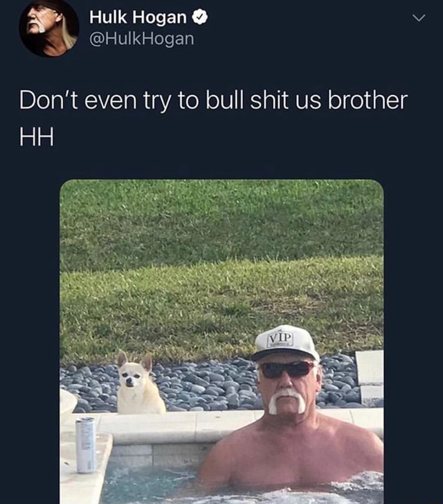 Plys dukke Løsne Mesterskab Hulk Hogan @ @HulkHogan Don't even try to bull shit us brother HH - )