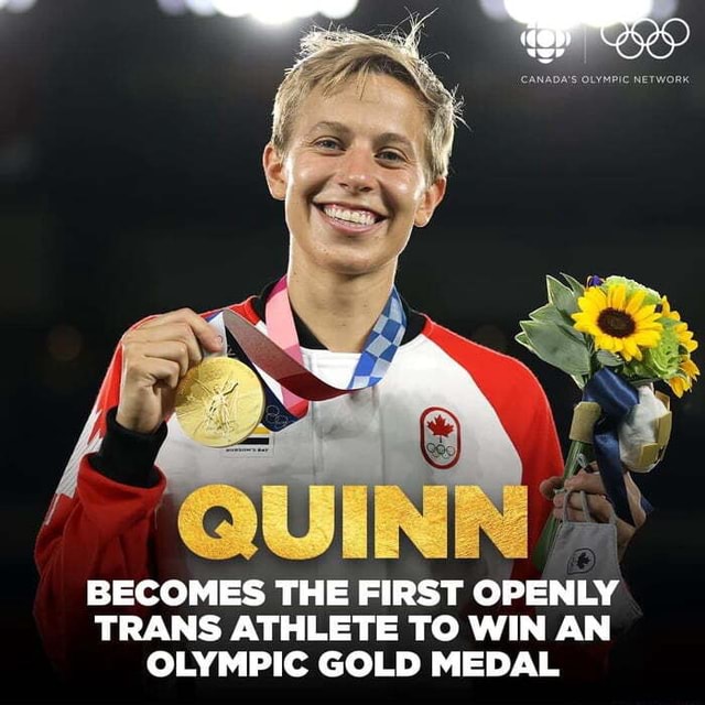 BECOMES THE FIRST OPENLY TRANS ATHLETE TO WIN AN OLYMPIC GOLD MEDAL ...