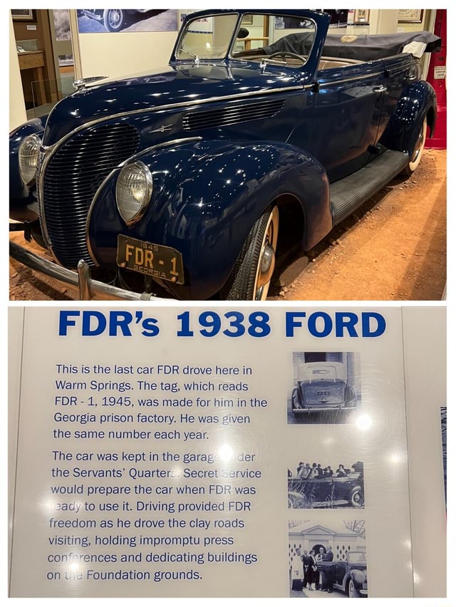 FDR's 1938 I This is the last car FDR drove here in Warm Springs. The ...