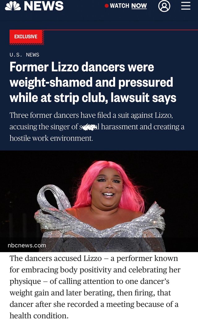 Former Lizzo dancers were weight-shamed and pressured while at