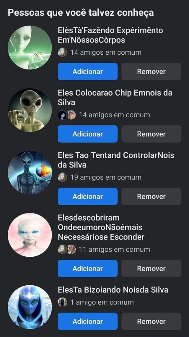 Pessoas Que Você Talvez Conheça ElêsTa'Fazêndo Expérimênto Em ...