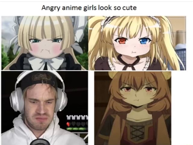 Angry anime girls look so cute 