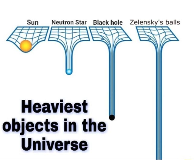 Sun Neutron Star ale Zelensky's balls Heaviest objects in the Universe ...