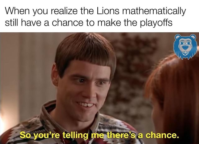 chances of lions making the playoffs