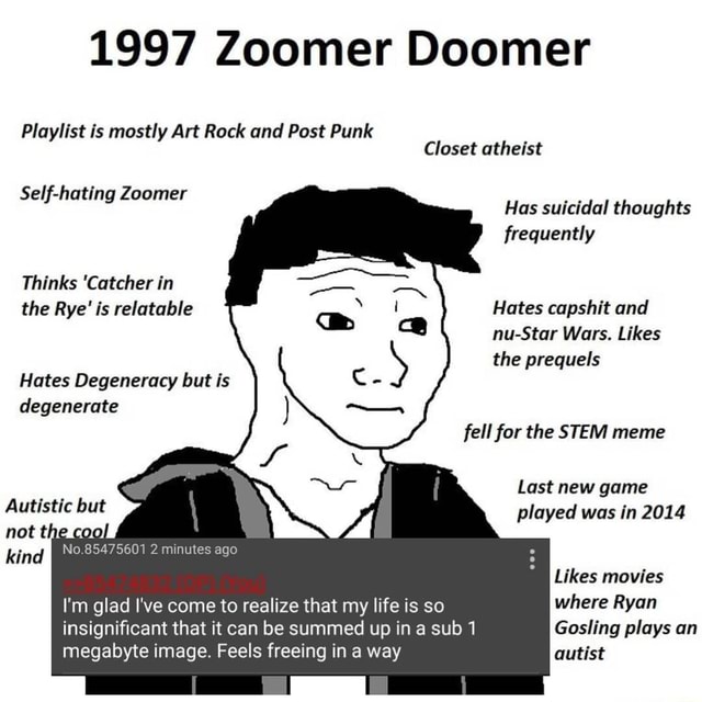 1997 Zoomer Doomer Playlist Is mostly Art Rock and Post Punk fellfor ...