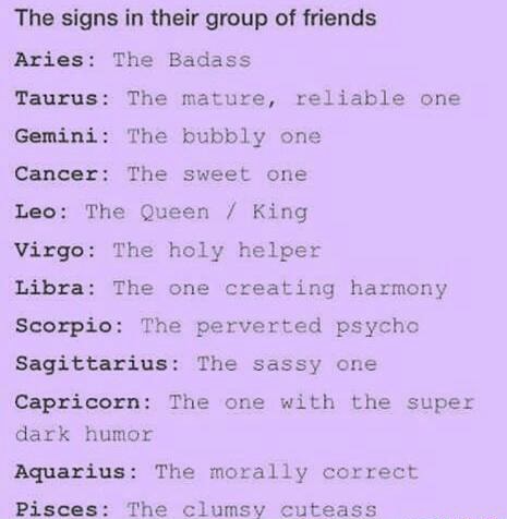zodiac signs enemies and friends