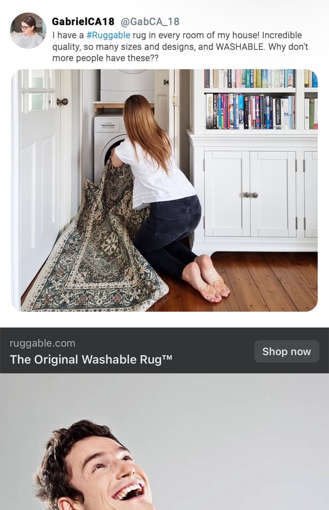 GabrielCA18 GabCA_18 I have a Ruggable rug in every room of my house