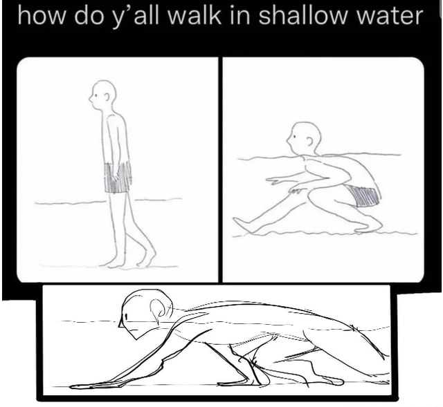 how-do-y-all-walk-in-shallow-water-i-ifunny