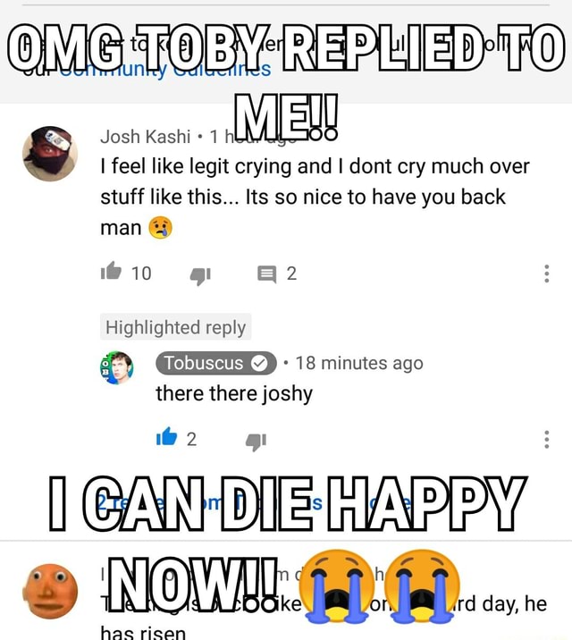 OMGHTOBVaREBLIED ATO 1 I feel like legit crying and I dont cry much