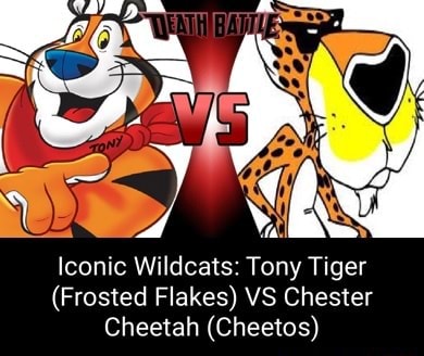 Iconic Wildcats: Tony Tiger (Frosted Flakes) VS Chester Cheetah ...