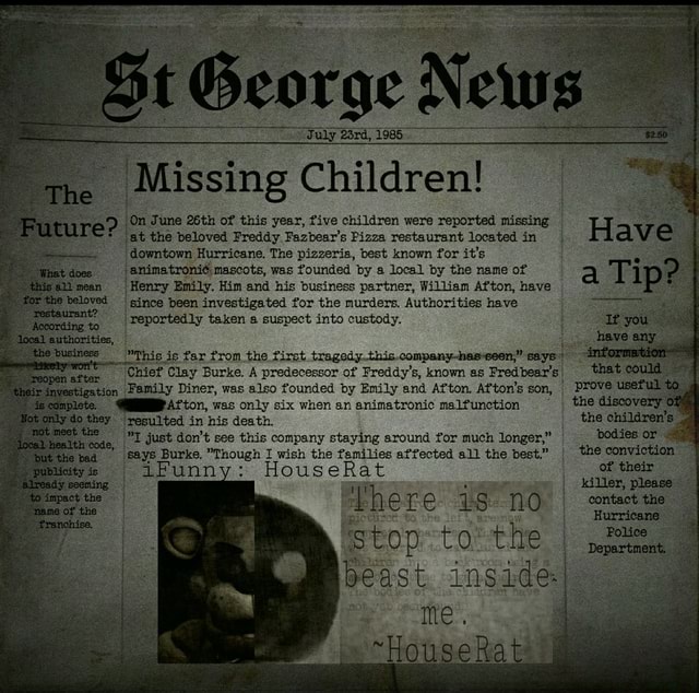 St George News Sully Missing Children! On June 26th of this year, five ...