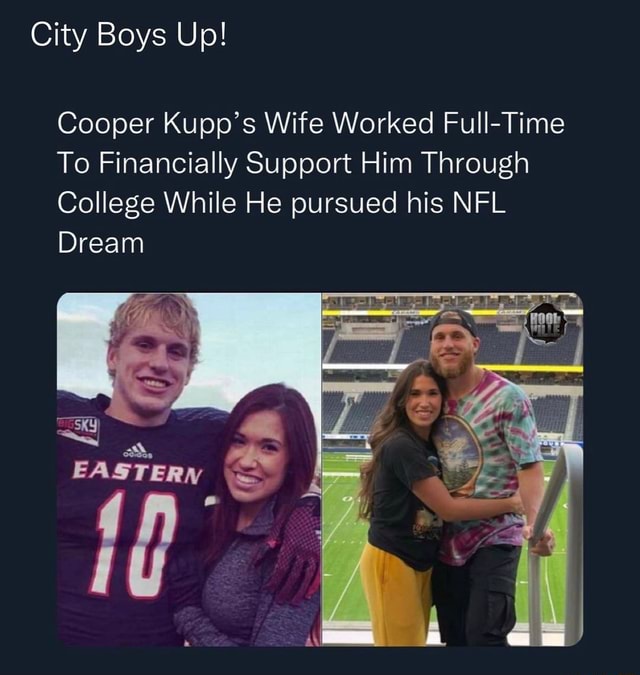 Cooper Kupp's Wife Worked Full Time To Financially Support Him In