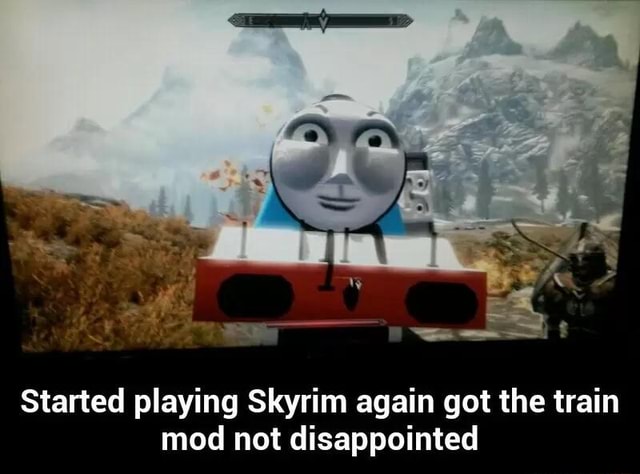 skyrim thomas the train mod