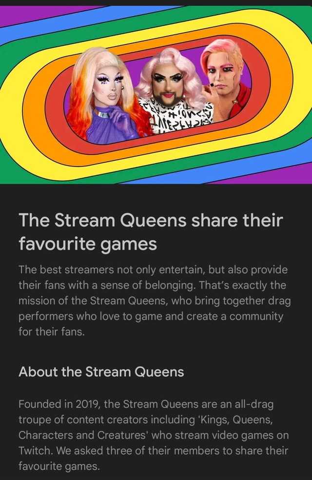 The Stream Queens Share Their Favourite Games The Best Streamers Not Only Entertain But Also