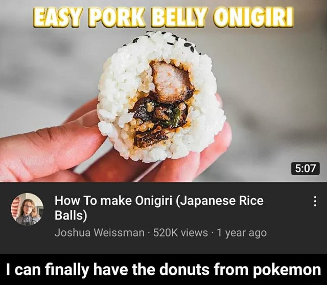 EASY PORK BELLY ONIGIRI How To make Onigiri (Japanese Rice Balls