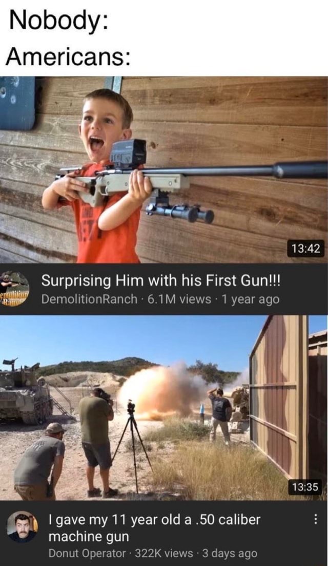 Nobody: Americans: , Surprising Him with his First Gun ...