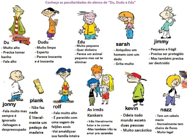 Conheça as peculiaridades do elenco de "Du, Dudu e Edu" Dudu Edu ...