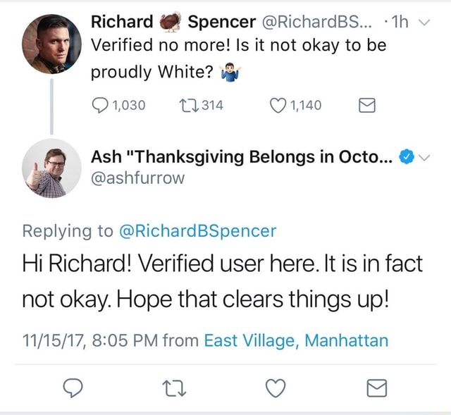 Richard Q! Spencer @RichardBS... -1h Verified No More! Is It Not Okay ...