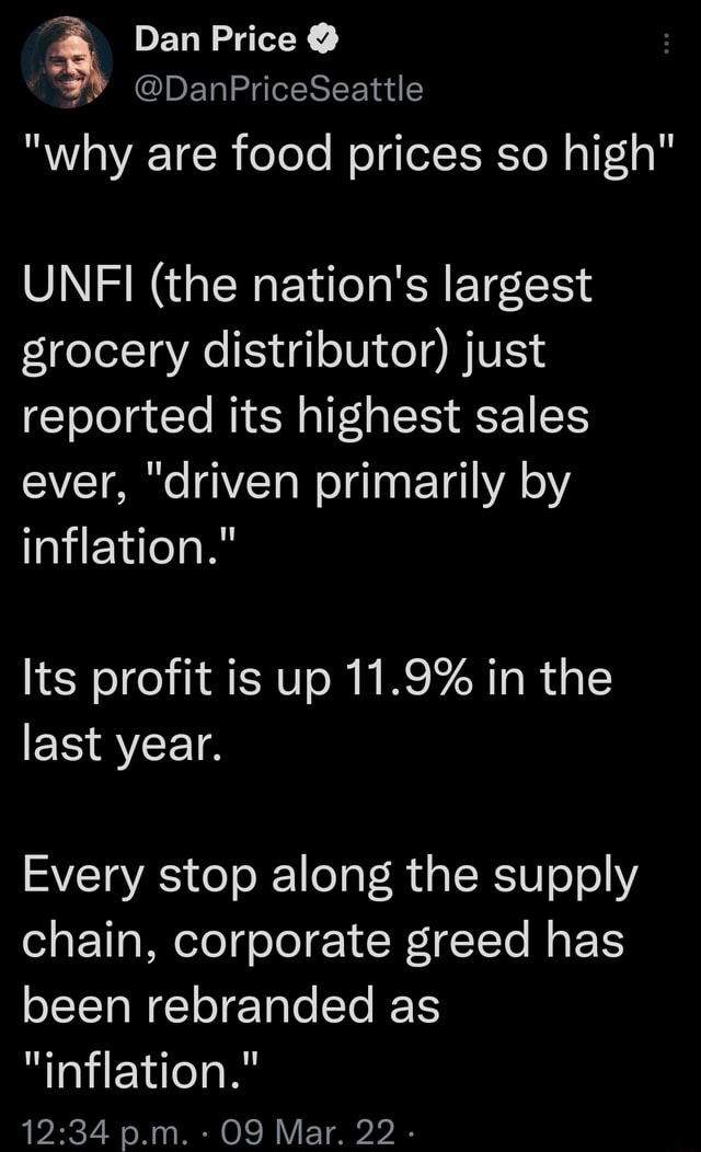4, Dan Price DanPriceSeattle DanPriceSeattle "why are food prices