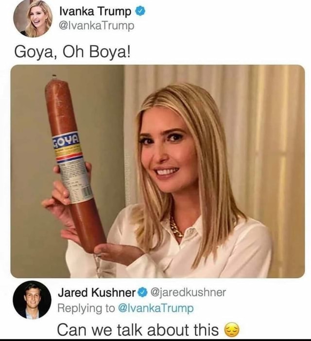 Ivanka Trump Y Jared Kushner @jaredkushner Replying to OlvankaTrump Can ...