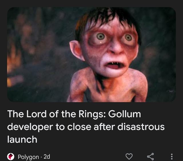 Watch the gameplay trailer for The Lord of the Rings: Gollum - Polygon