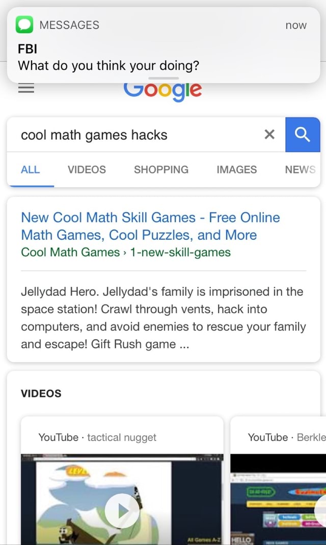 Fbi What Do You Think Your Doing? N New Cool Math Skill Games - Free Online Math Games, Cool Puzzles, And More Cool Math Games > 1-New-Skill-Games Jellydad Hero. Jellydad's Family Is