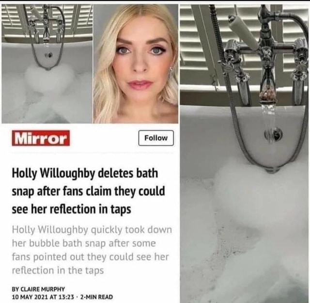 Holly Willoughby deletes bath snap after fans claim they could see her ...