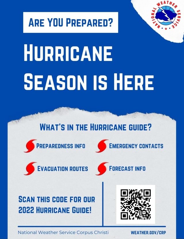 YOU PREPARED? HURRICANE SEASON IS HERE WHAT'S IN THE HURRICANE GUIDE ...