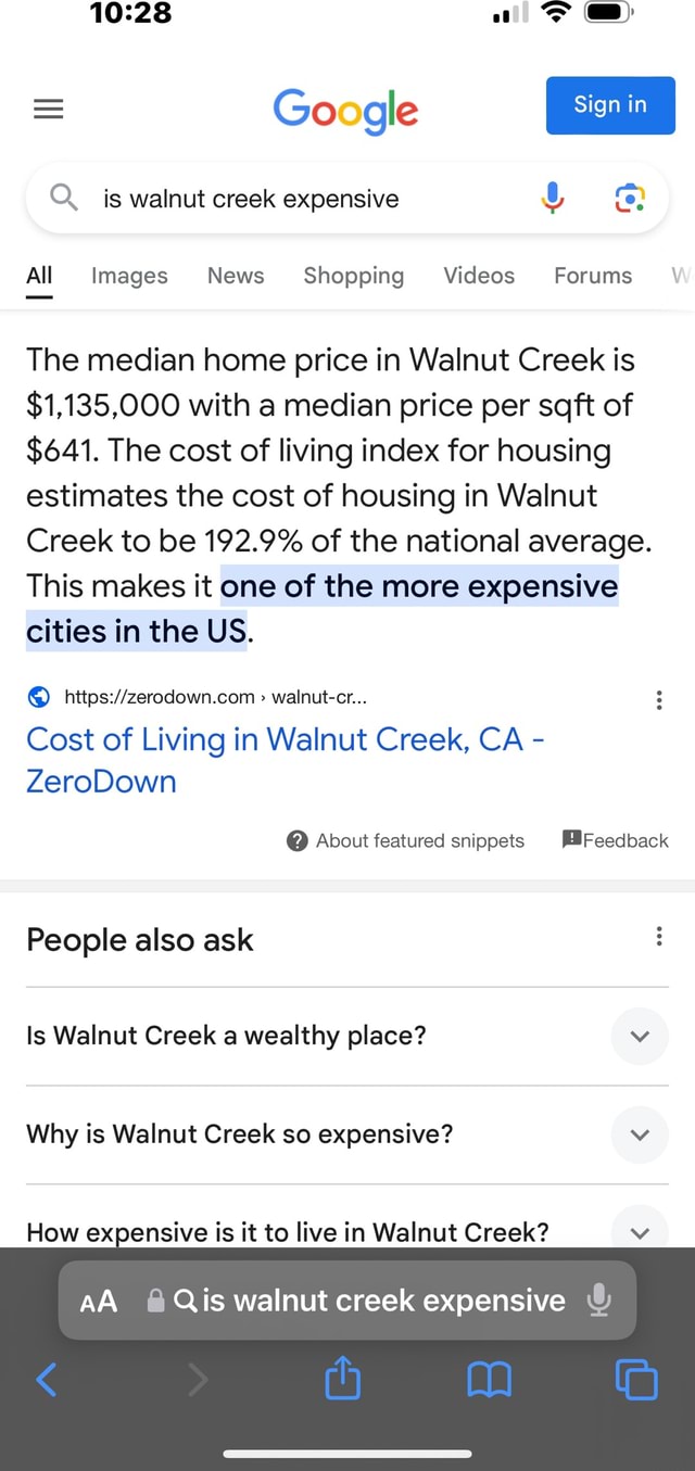 Of Go gle Sign in Q._ is walnut creek expensive Ce, All Images News
