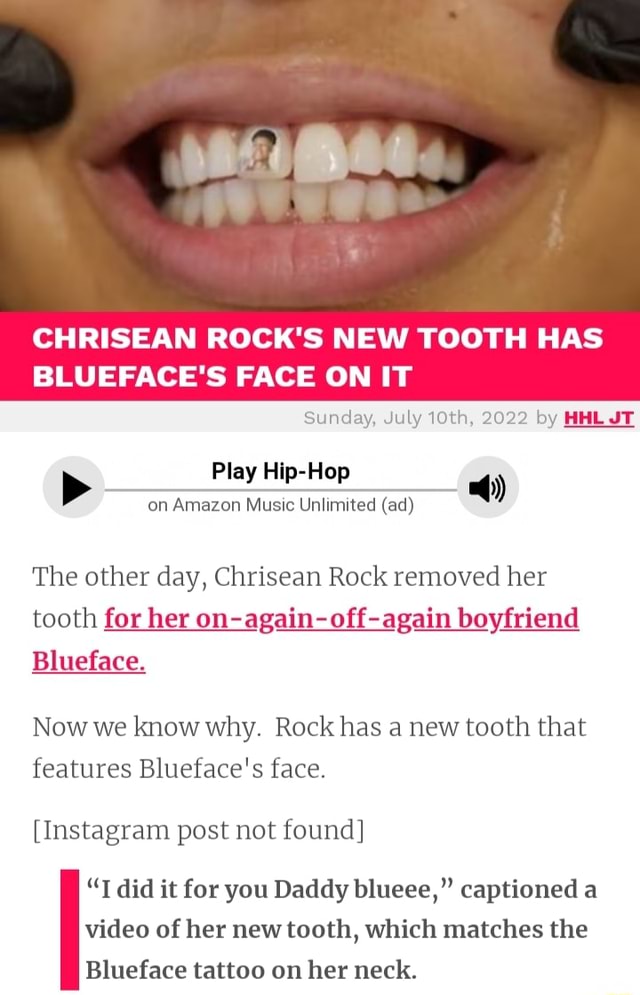 Crazy In Love Chrisean Rock Gets 7th Tattoo Of Fiance Blueface    YouTube