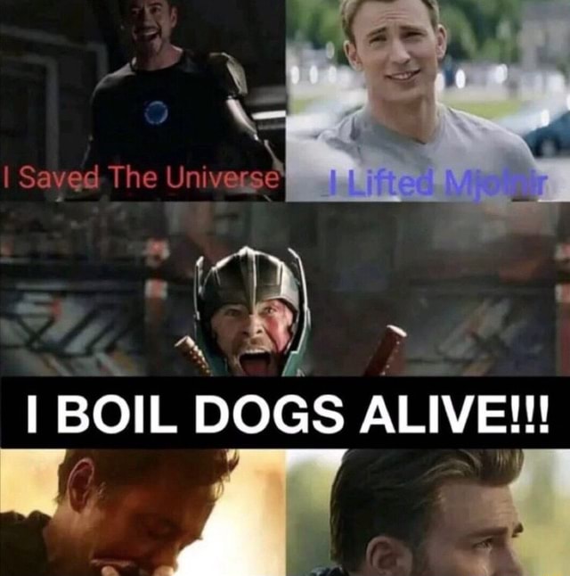 Sa The } ~ aN } I BOIL DOGS ALIVE!!! - iFunny