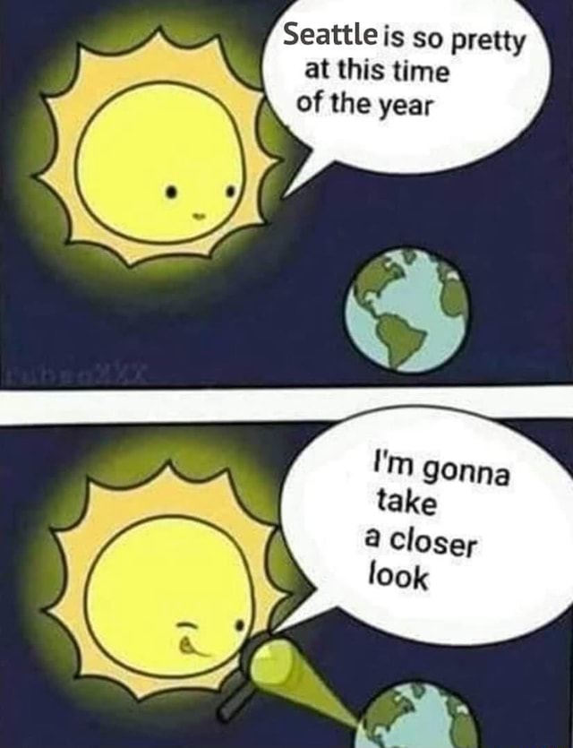 It's been hotter than normal but I'm cool with it Seattle is so