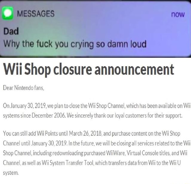 wii shop channel but it's depressing
