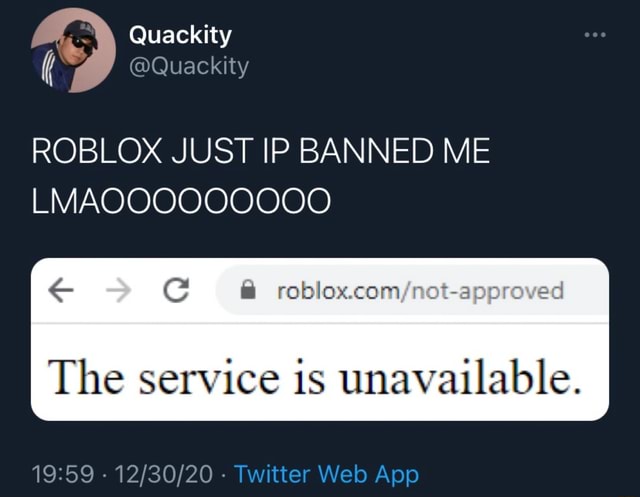 roblox service unavailable