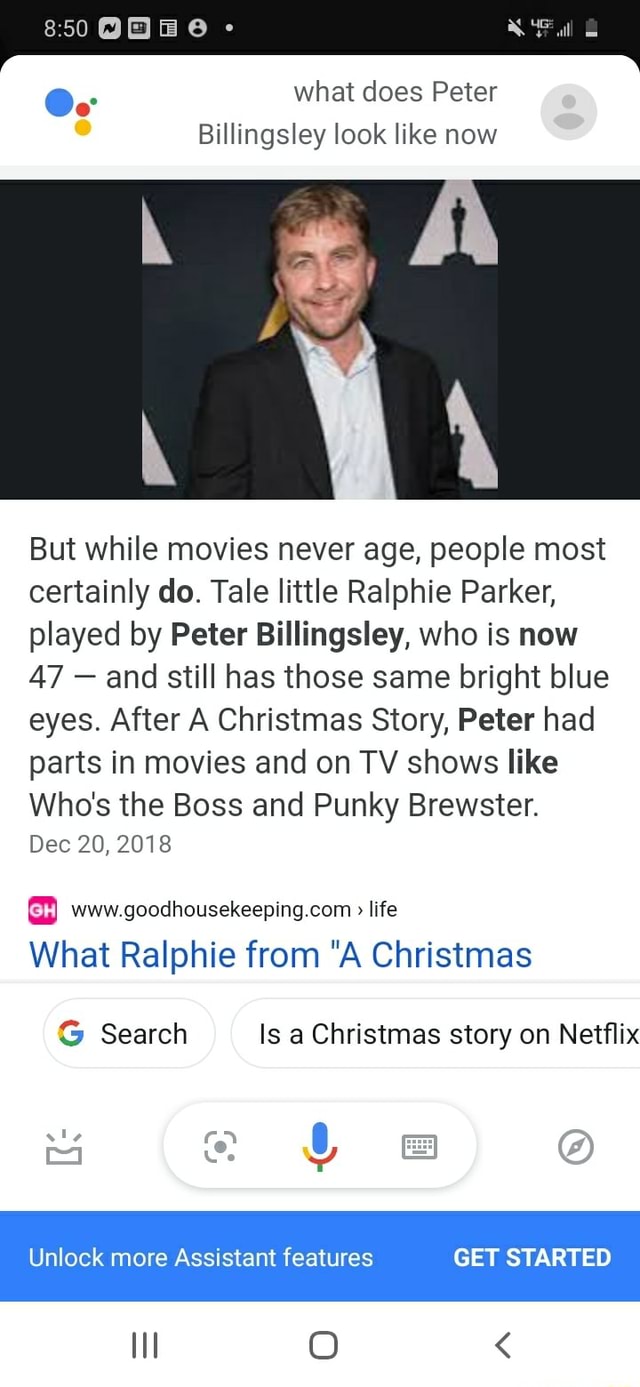 What does Peter Billingsley look like now But while movies never age