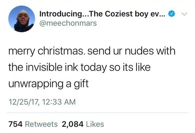 Merry christmas send nudes