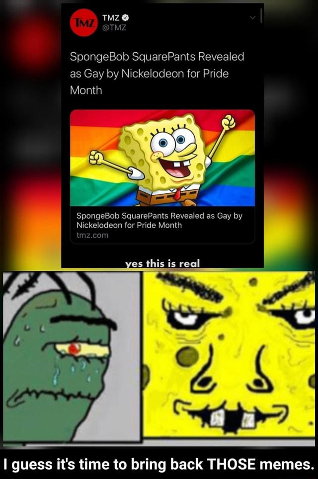 Month Spongebob Squarepants Revealed As Gay By Nickelodeon For Pride Month I Guess Its 8351