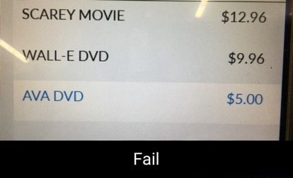 SCAREY MOVIE WALL-E DVD AVA DVD Fail - iFunny