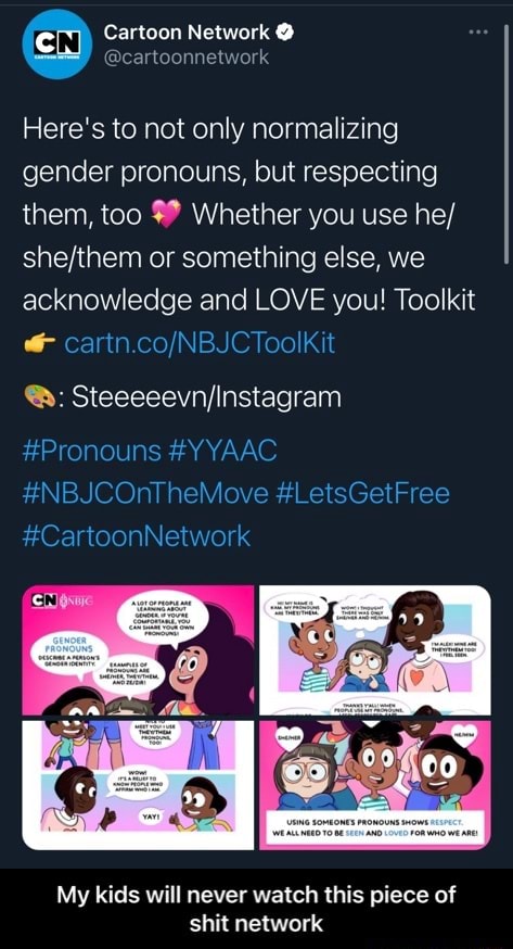 Cartoon Network @ Here's to not only normalizing gender pronouns, but ...