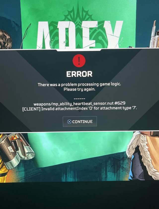 There was a problem processing game logic please try again apex legends ошибка