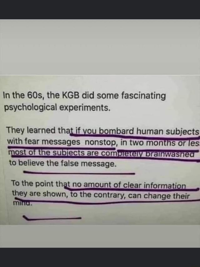 kgb experiments