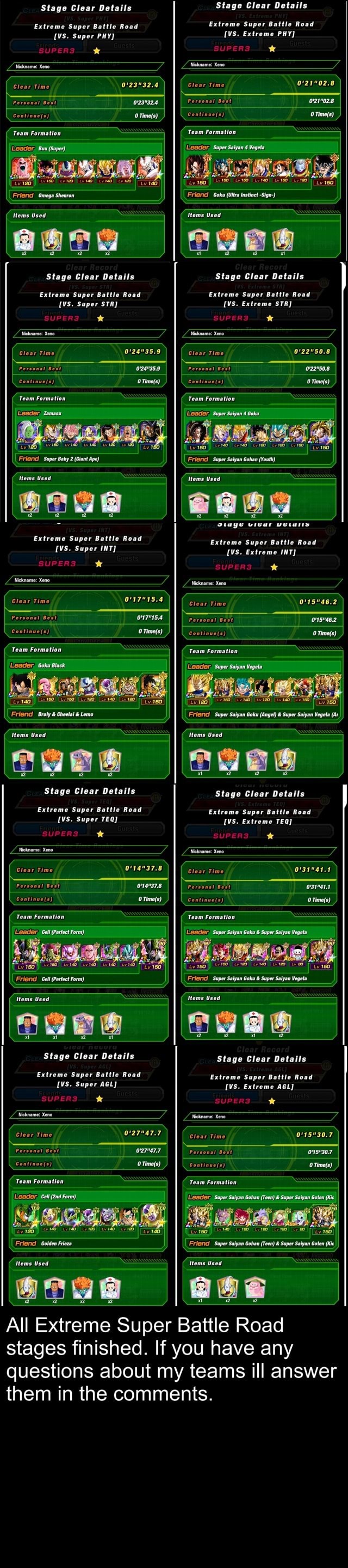 Stage Clear Detai Ext me Super Battle Road PHY me Super