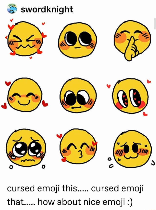 i drew some cursed emojis : r/cursedemojis